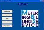 menu di avvio del software